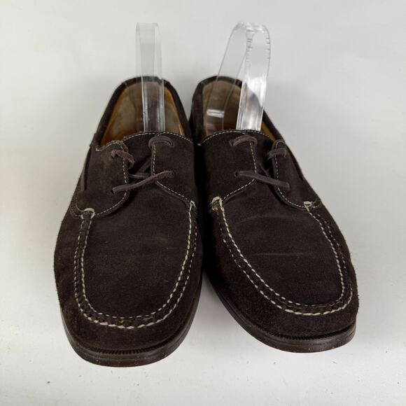 Cole Haan Dominick Boat shoes Men\'s 10 Dark Brown Suede Lace-Up Low Top Classic main image 5